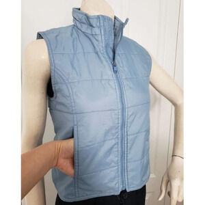 Gap Vest Youth XL Full Zip Quilted Nylon Blue - women's  small